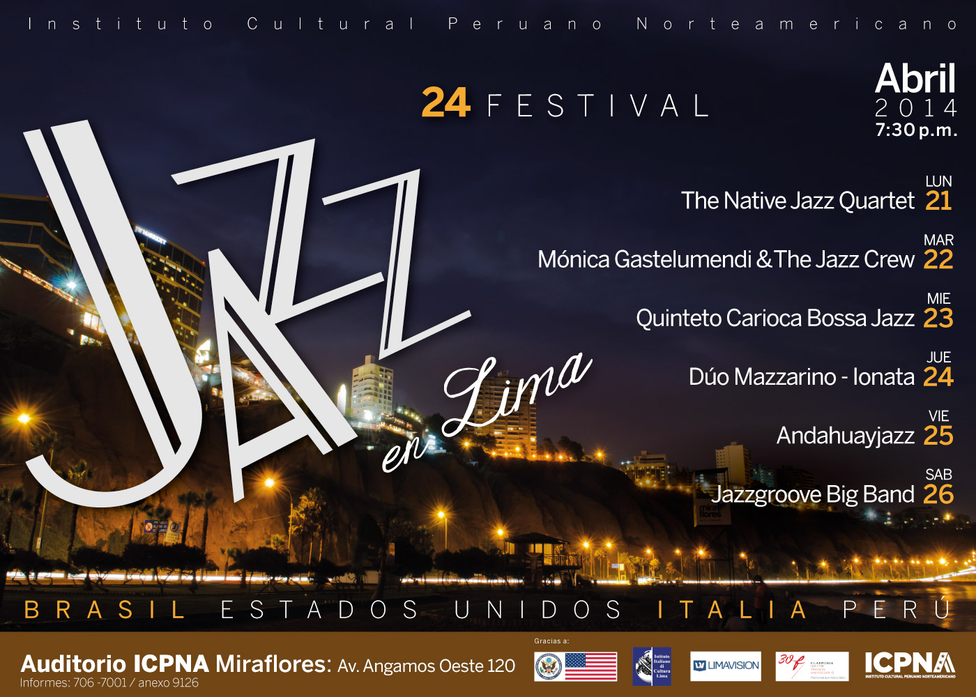 ESTA SEMANA: XXIV FESTIVAL JAZZ EN LIMA | Lima Gris
