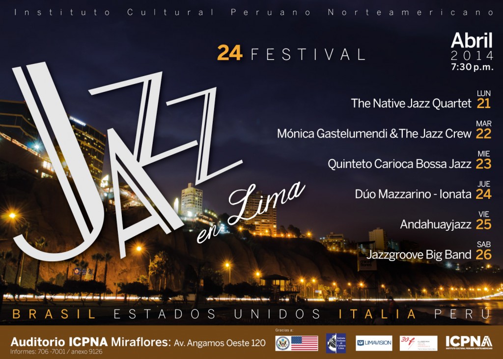 Afiche- Festival Jazz en Lima