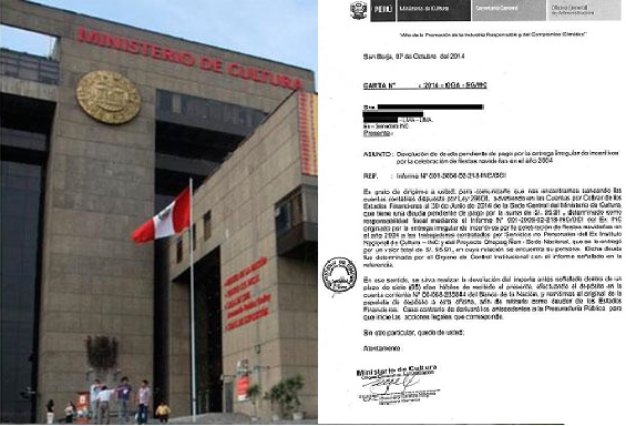 Ministerio de Cultura pretende cobrar canastas navideñas 